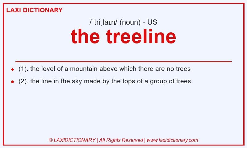 Definition the treeline in American English