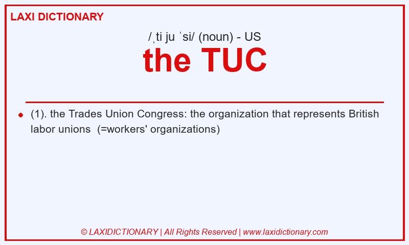 Definition the TUC in American English