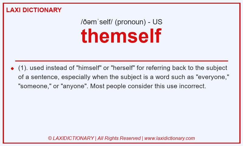 Definition themself in American English