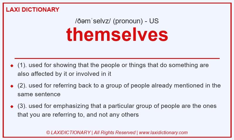 Definition themselves in American English