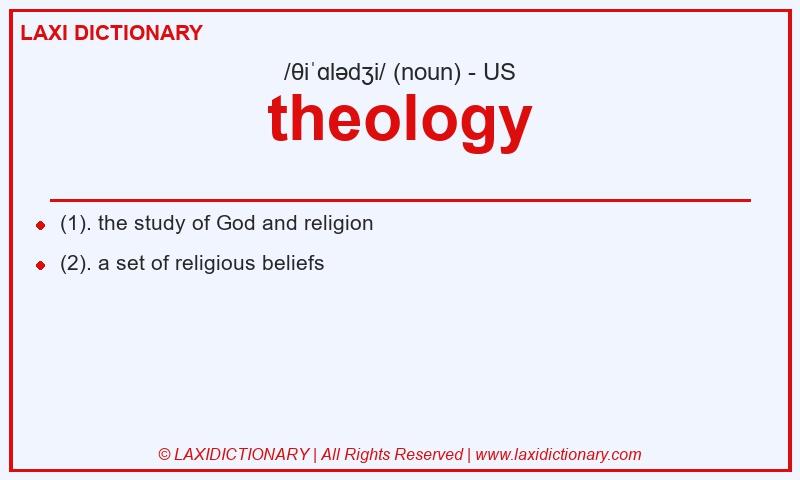 Definition theology in American English