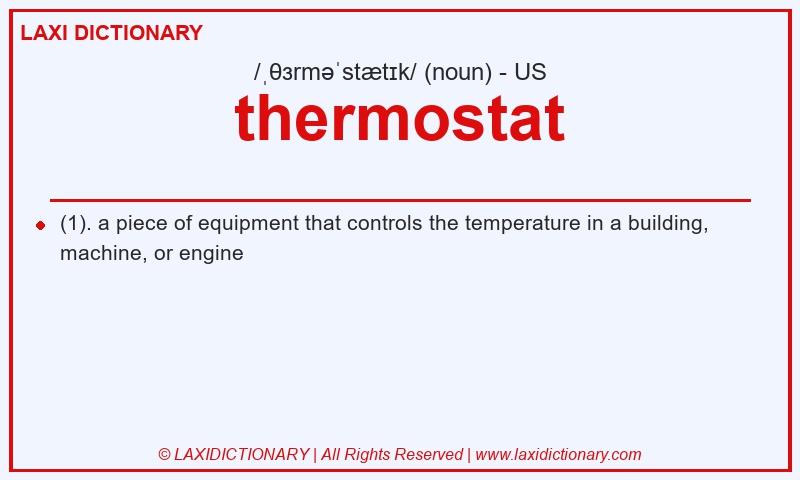 Definition thermostat in American English
