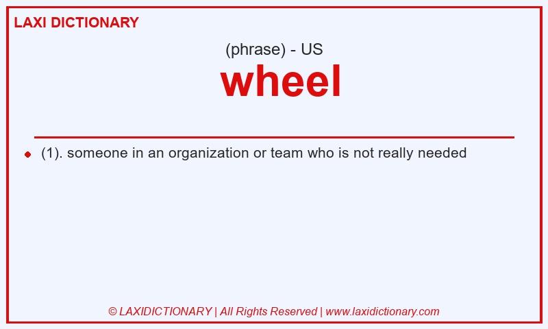 Definition wheel in American English