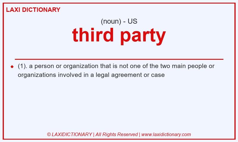 Definition third party in American English