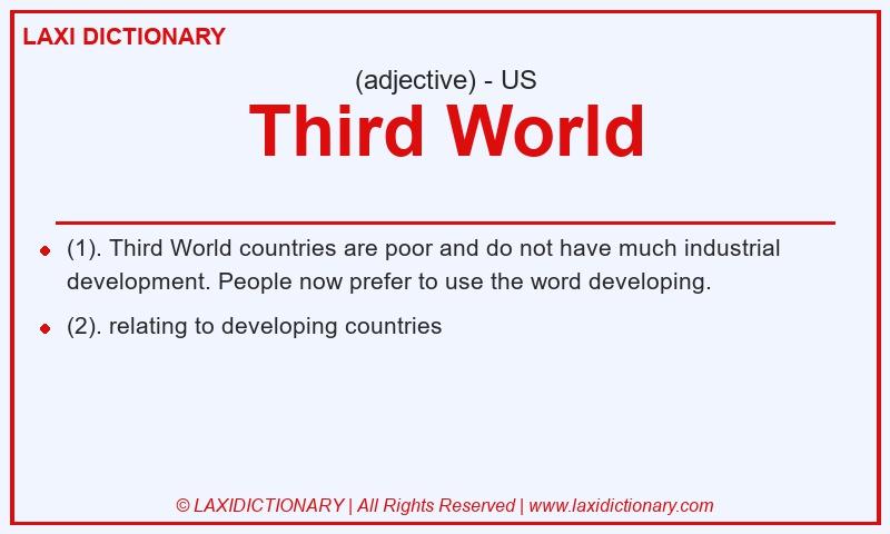 Definition Third World in American English