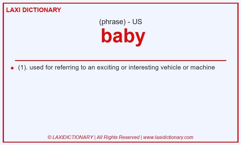 Definition baby in American English
