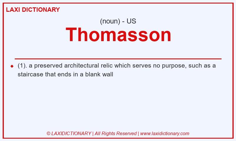Definition Thomasson in American English