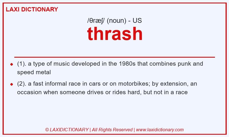 Definition thrash in American English