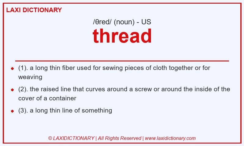 Definition thread in American English