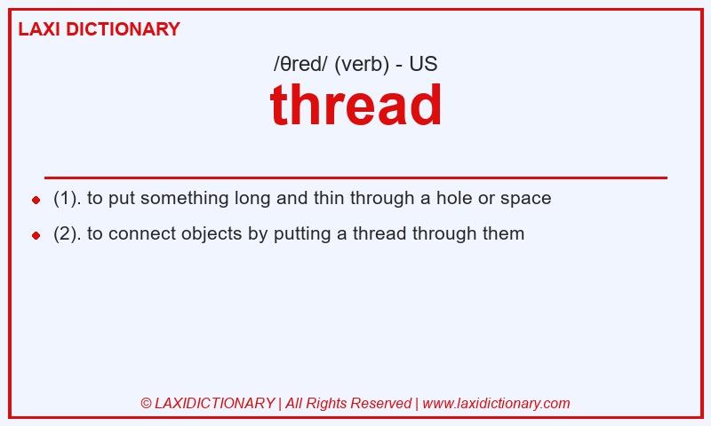 Definition thread in American English