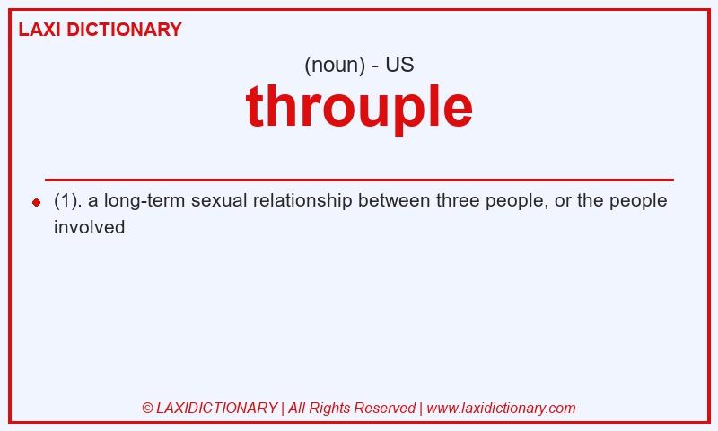 Definition throuple in American English