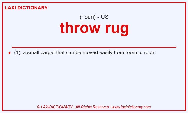 Definition throw rug in American English