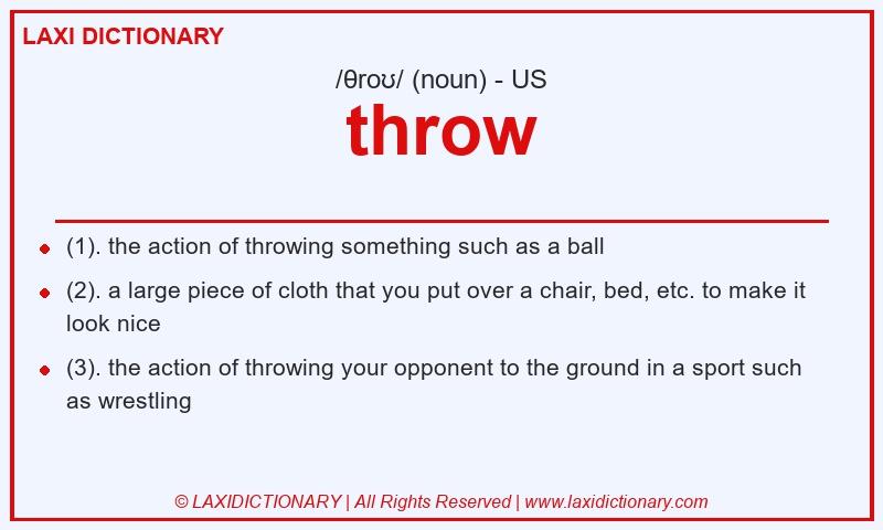 Definition throw in American English