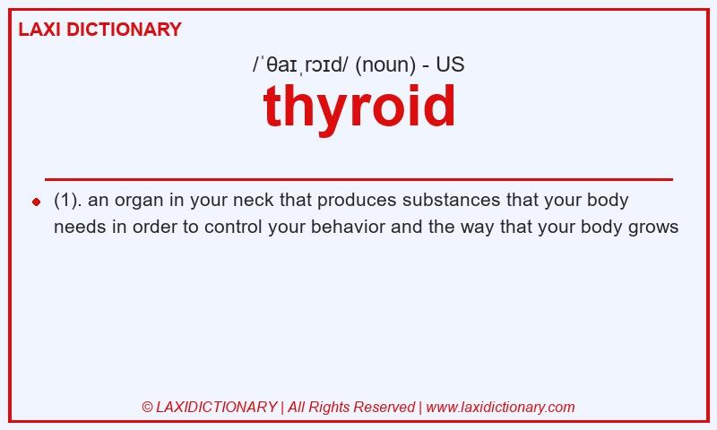 Definition thyroid in American English