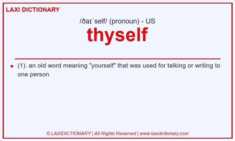 Definition thyself in American English