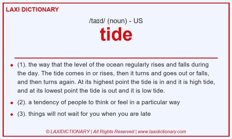Definition tide in American English