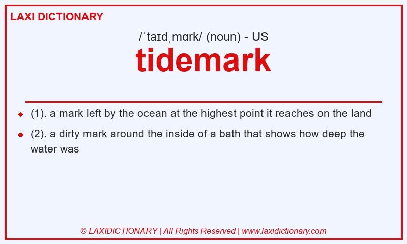 Definition tidemark in American English