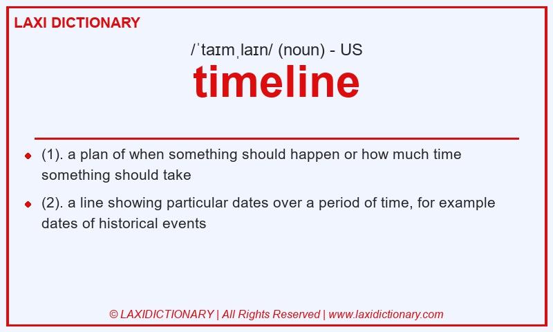 Definition timeline in American English