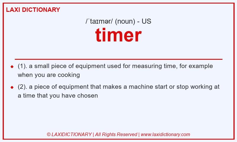 Definition timer in American English