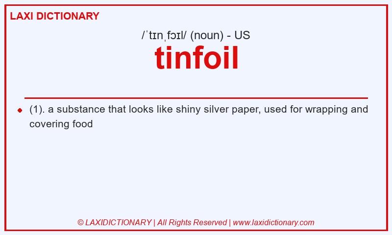 Definition tinfoil in American English