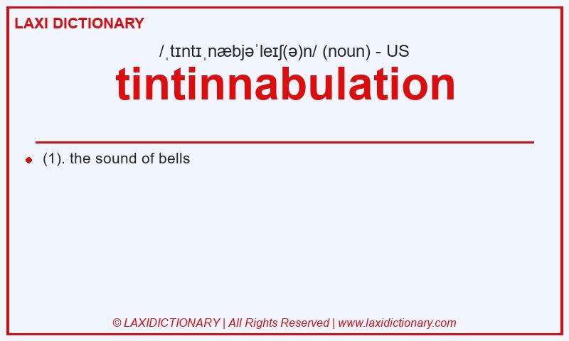 Definition tintinnabulation in American English