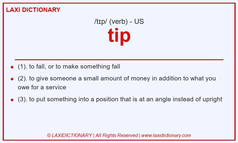 Definition tip in American English