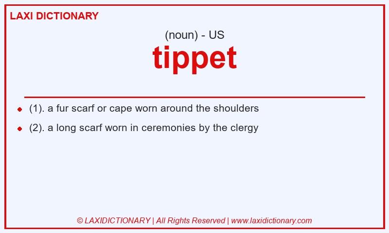 Definition tippet in American English