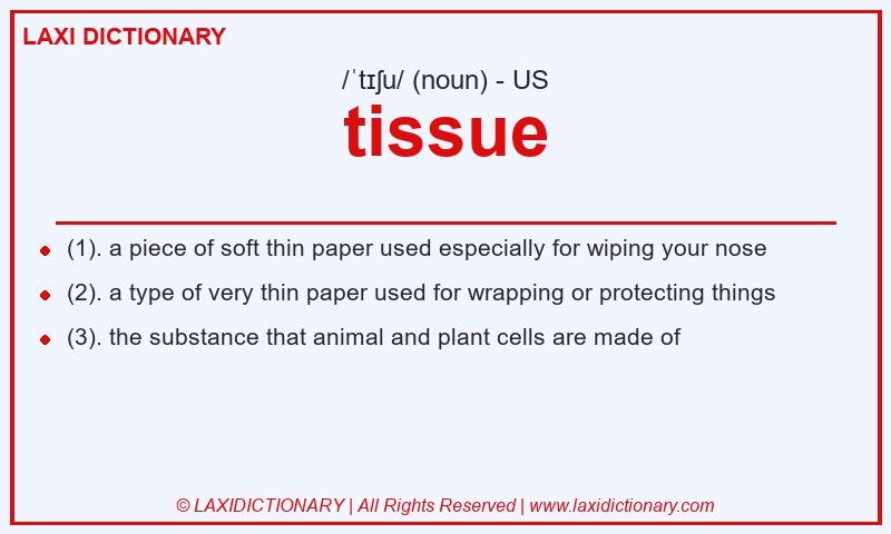 Definition tissue in American English