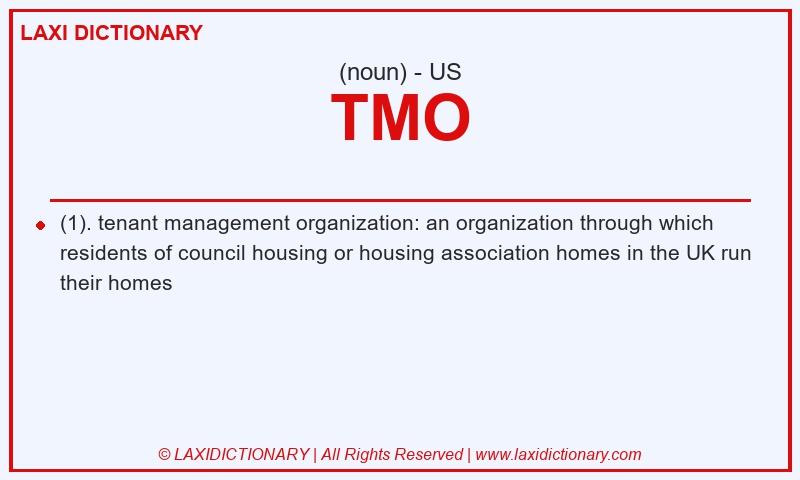 Definition TMO in American English