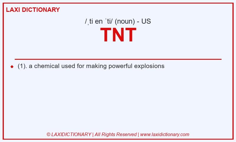 Definition TNT in American English