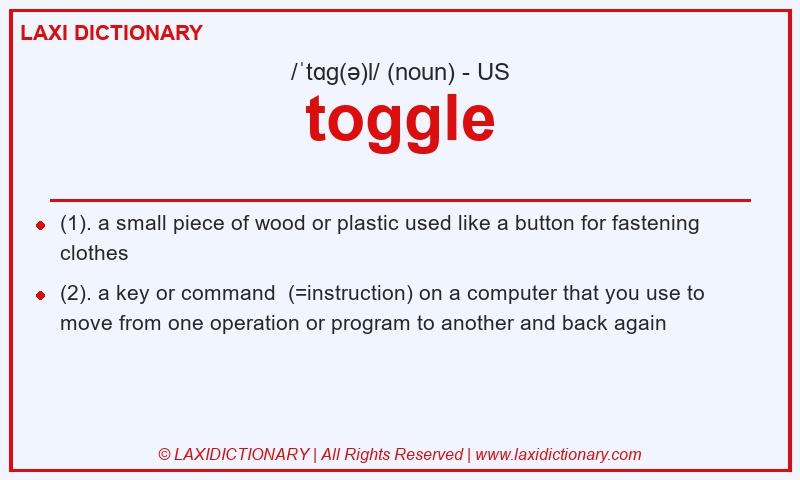 Definition toggle in American English