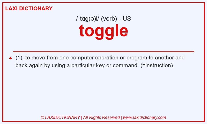Definition toggle in American English