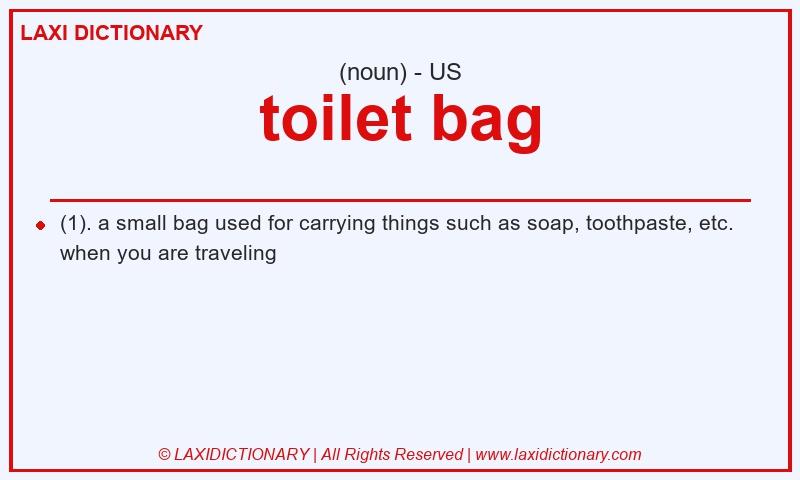 Definition toilet bag in American English