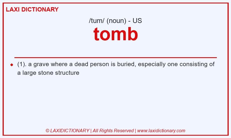 Definition tomb in American English