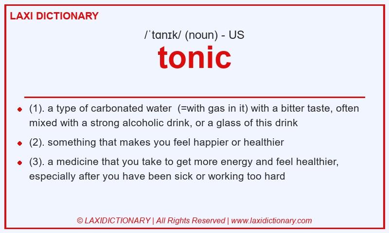 Definition tonic in American English