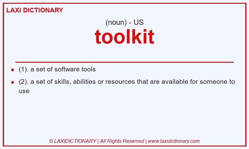 Definition toolkit in American English