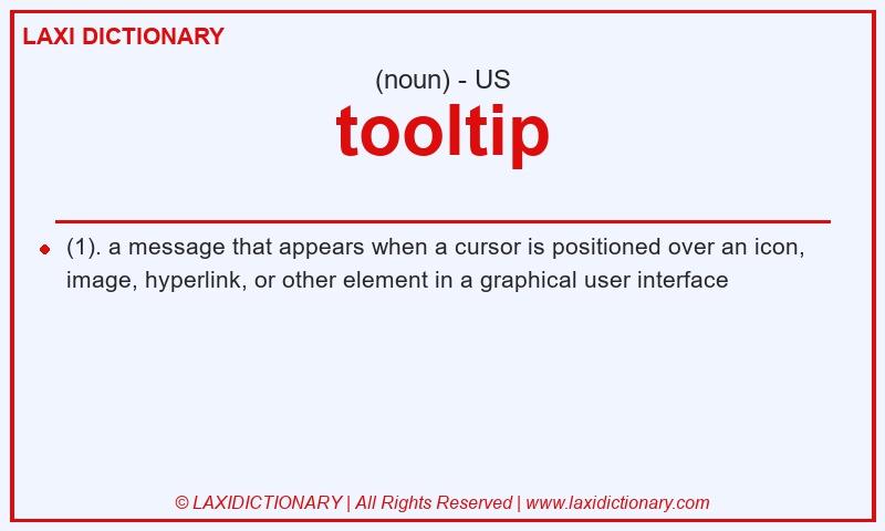 Definition tooltip in American English