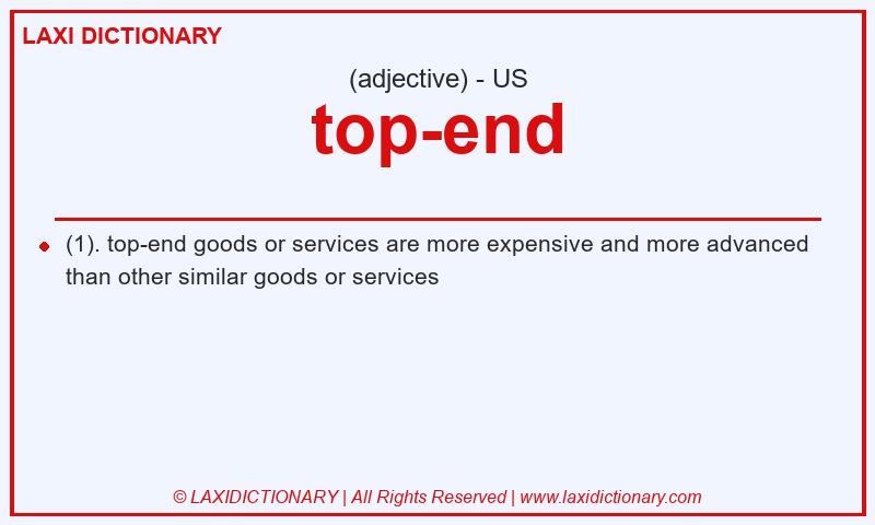 Definition top-end in American English