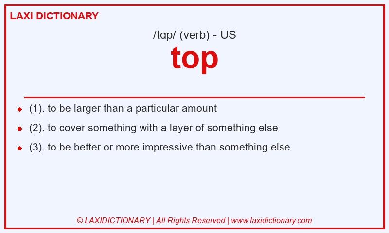 Definition top in American English