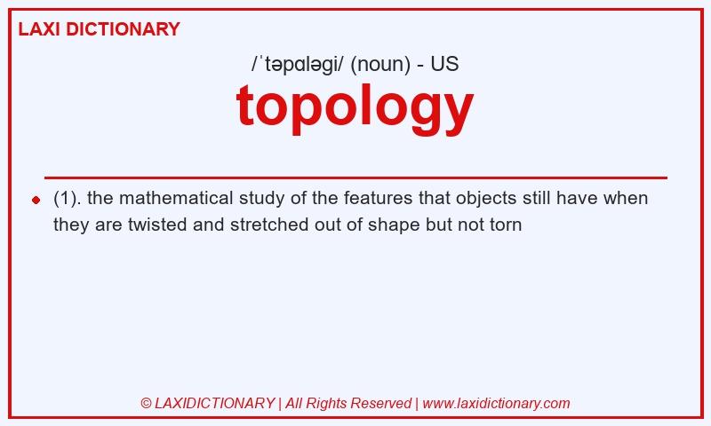 Definition topology in American English