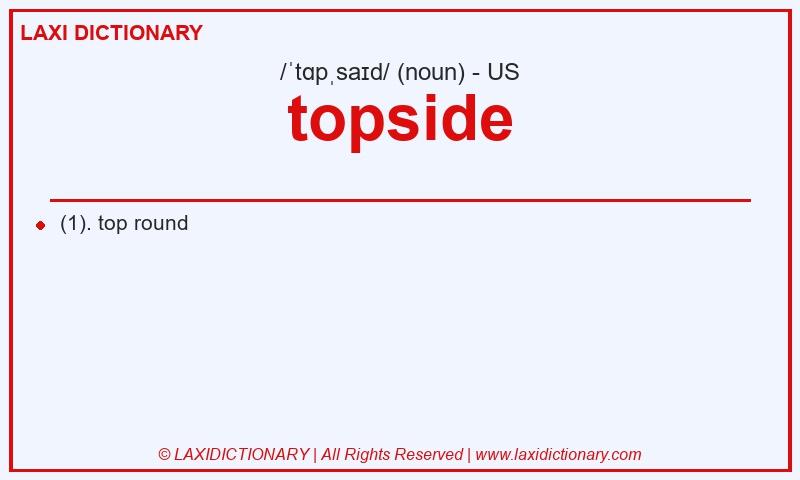 Definition topside in American English