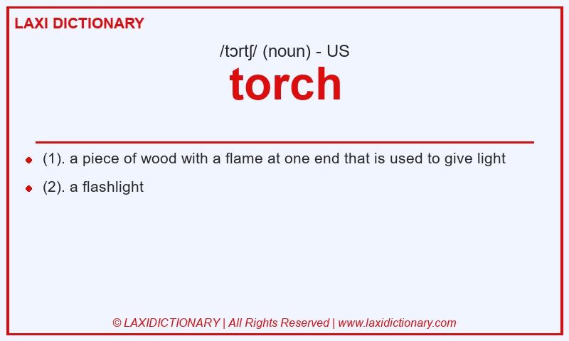 Definition torch in American English