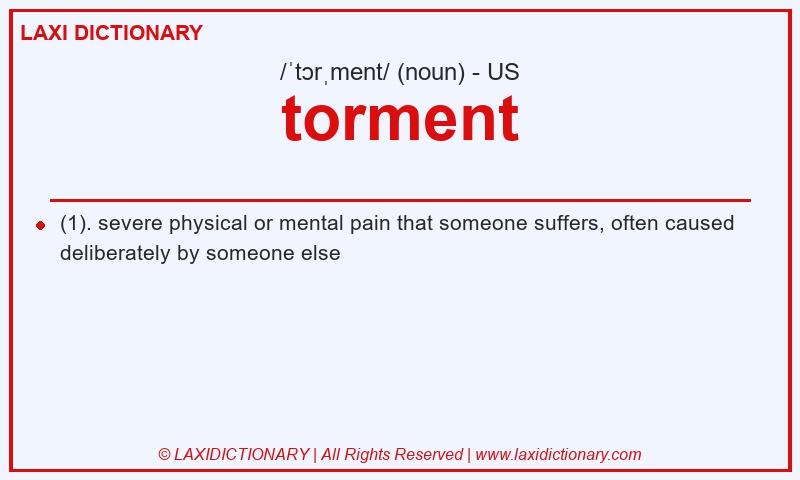 Definition torment in American English