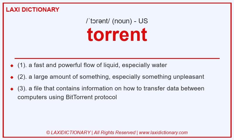 Definition torrent in American English