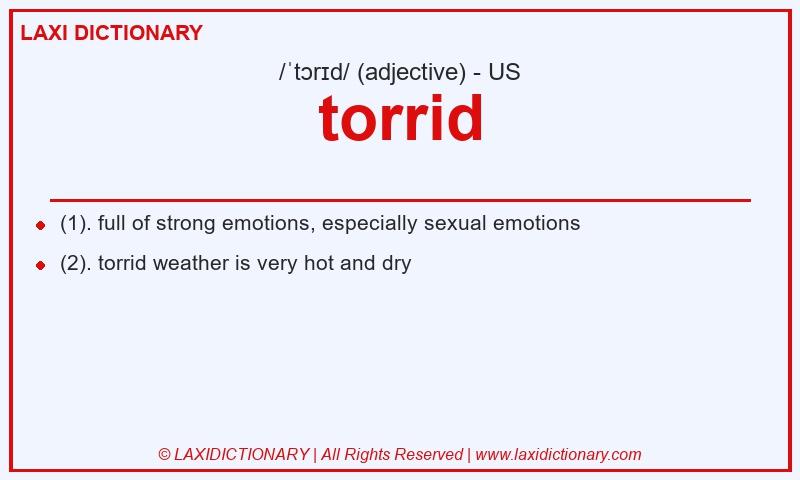 Definition torrid in American English