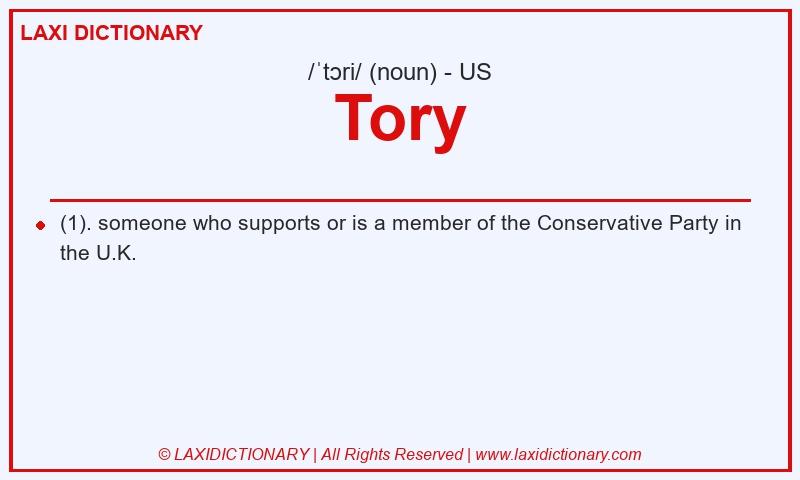 Definition Tory in American English