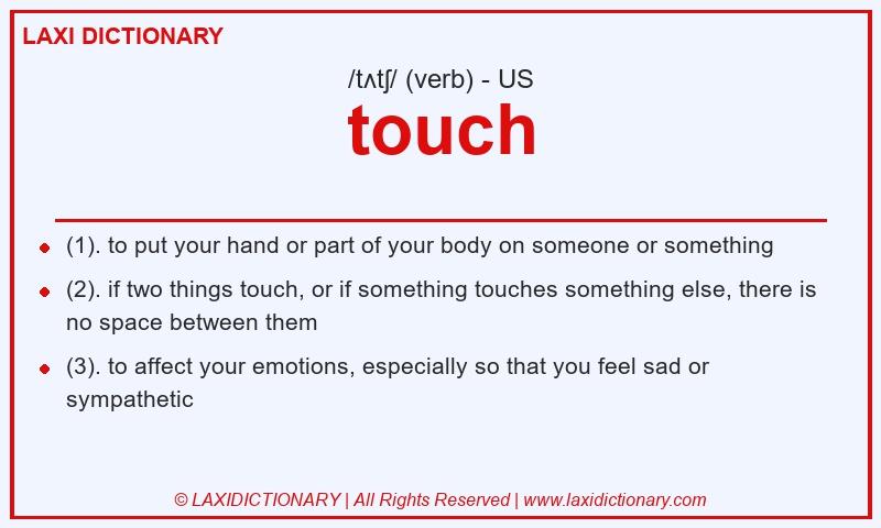 Definition touch in American English