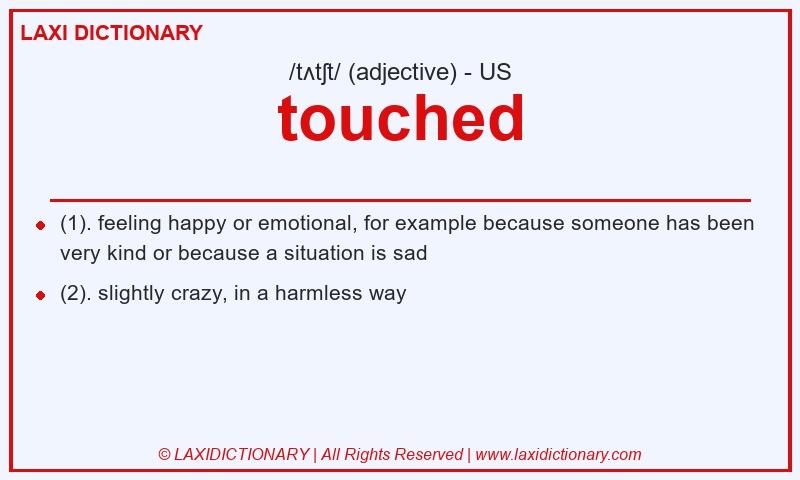 Definition touched in American English