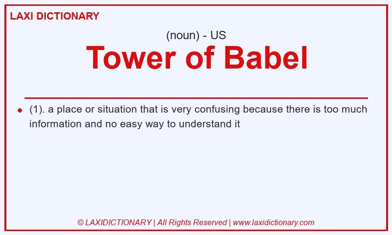 Definition Tower of Babel in American English
