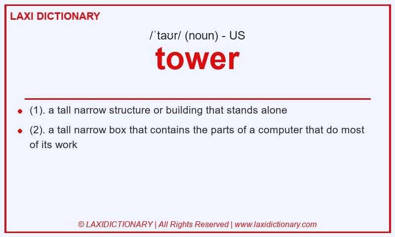Definition tower in American English